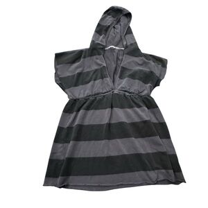 GUC Adorable Splendid tunic beach cover top black and gray Large